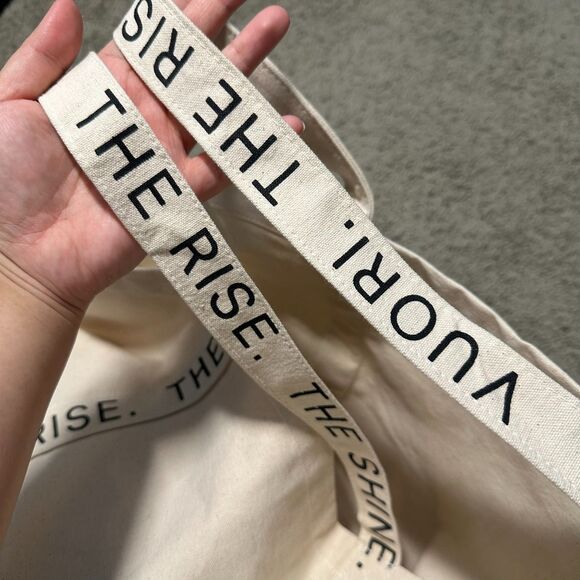 Vuori The Rise The Shine Limited Edition Reusable Canvas Tote Bag - Picture 6 of 11